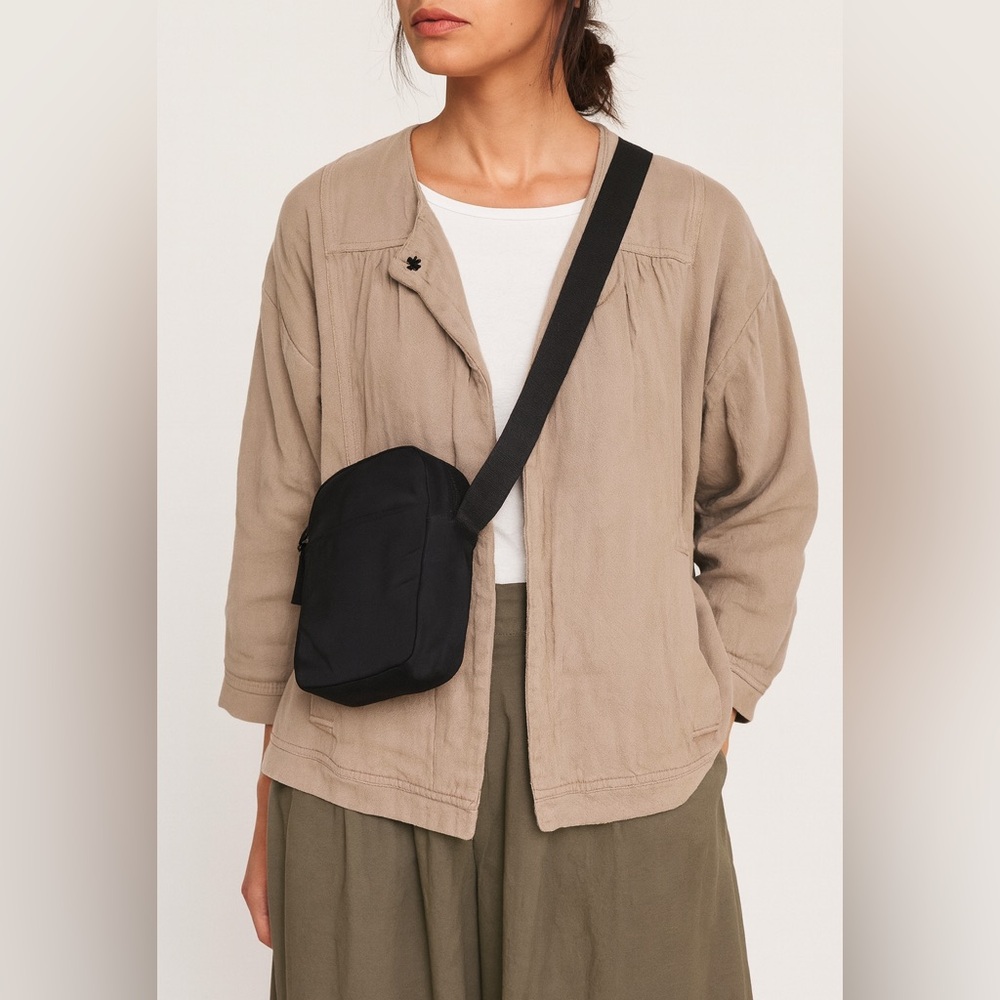 Purity Taupe Cotton Jacket – Relaxed Fit, Weekend Ready
